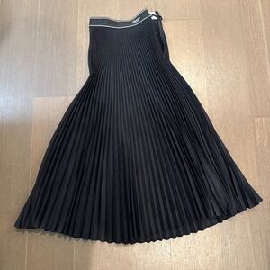 Prada Black Pleated Skirt